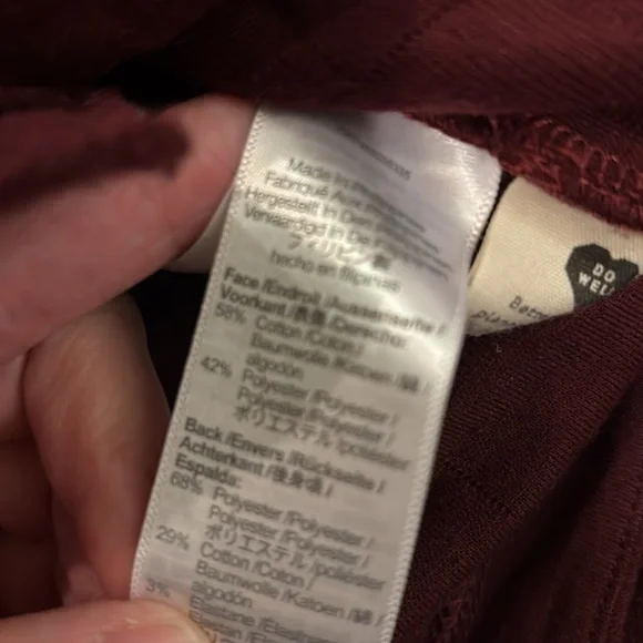 Madewell Quilted Shirt Jacket Shacket Size Large Cabernet Burgundy Comfy Casual - Picture 10 of 10